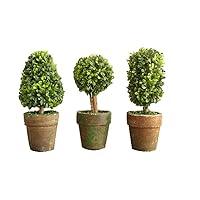 Algopix Similar Product 15 - PVC Topiary In Pot SET OF 3 Styles