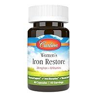 Algopix Similar Product 10 - Carlson  Womens Iron Restore 28 mg