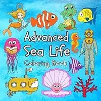 Algopix Similar Product 3 - Advanced Sea Life Coloring Book For