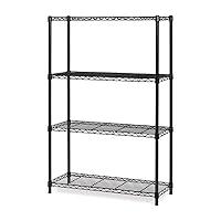 Algopix Similar Product 19 - Seville Classics 4Tier Black Epoxy NSF