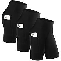 Algopix Similar Product 1 - GAYHAY 3 Pack Biker Shorts with Pockets