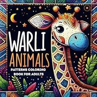 Algopix Similar Product 7 - Warli Animals Patterns Coloring Book