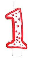 Algopix Similar Product 14 - Numeral Birthday Candle with Red