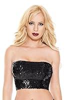 Algopix Similar Product 7 - Music Legs 9155BLACKML Sequined Top