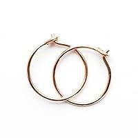 Algopix Similar Product 20 - Small 14k Rose Gold Fill Hoops