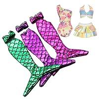 Algopix Similar Product 7 - Tanosy 5 Sets Doll Mermaid Swimsuits