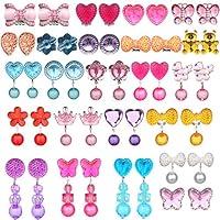 Algopix Similar Product 20 - HaiMay 23 Pairs Girl Clip on Earrings