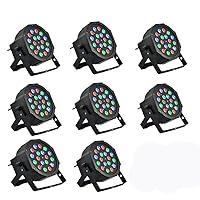 Algopix Similar Product 11 - 8 Piece UpLighting  Full RGB Color