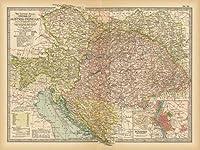 Algopix Similar Product 7 - Historic Pictoric Map  Austria 