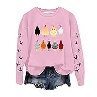 Algopix Similar Product 18 - LINASHI Fall Tops for Women Chicken Mom