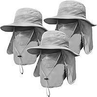 Algopix Similar Product 11 - 3 Pack Mens Outdoor Wide Brim Fishing