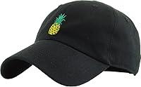 Algopix Similar Product 6 - KBSV021 BLK Pineapple Dad Hat Baseball