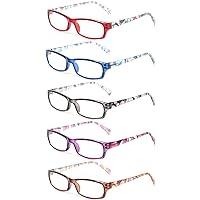 Algopix Similar Product 14 - Reading Glasses 5 Pairs Fashion Ladies