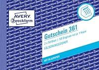 Algopix Similar Product 16 - Avery Zweckform 361 Gutschein