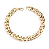 Algopix Similar Product 4 - Bemous Cuban Bracelet Gold Link