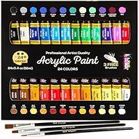 Algopix Similar Product 1 - Acrylic Paint Set Canvas Art Paints 24