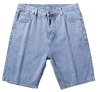 Algopix Similar Product 16 - Mens Loose Summer Retro Denim Shorts