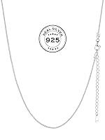 Algopix Similar Product 3 - ChicSilver Box Chain Necklace for Women