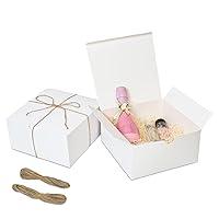 Algopix Similar Product 15 - Moretoes 8x8x4 Gift Boxes 12pcs White