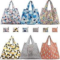 Algopix Similar Product 19 - Reusable Grocery Bags TEOYALL 6 Pack