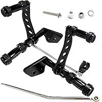 Algopix Similar Product 19 - Black Forward Control Foot Peg Kits Fit