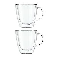 Algopix Similar Product 6 - Oggi Set of 2 Double Wall Glass Coffee