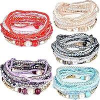 Algopix Similar Product 10 - 5 PACK 50pcs Multilayer Bohemian