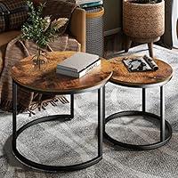 Algopix Similar Product 8 - KOTPOP Industrial Nesting Coffee Table