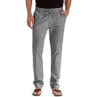 Algopix Similar Product 6 - Mens Casual Linen Pants Lightweight