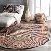 Algopix Similar Product 11 - nuLOOM Aleen Braided Cotton Jute Rug