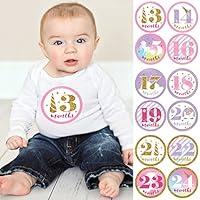 Algopix Similar Product 13 - Baby Girl Second Year Monthly Sticker