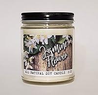 Algopix Similar Product 9 - 8 oz Soy Candle - Jasmine Flower Scent