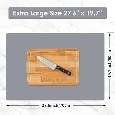 Extra Large Silicone Table Mat, Silicone Mat for Crafts Kids Dinner Placemat Desk Countertop Waterproof Protector Heat Insulation Kitchen Pastry