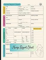 Algopix Similar Product 10 - Nurse Report Sheet Notebook