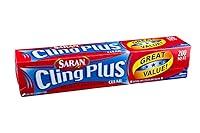 Algopix Similar Product 8 - Saran Cling Plus Plastic Wrap 200 Sq