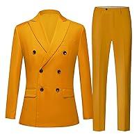 Algopix Similar Product 8 - GHNXCY Nine Colors Men Suits 2 Piece