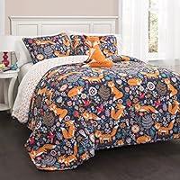 Algopix Similar Product 4 - Lush Decor Pixie Fox Reversible Quilt