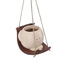 Algopix Similar Product 14 - aqxreight Swing Face Planter Pot