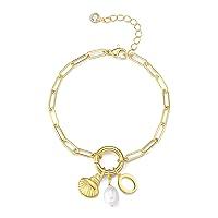 Algopix Similar Product 12 - Charm Bracelets for Women Pearl