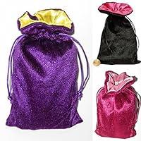Algopix Similar Product 6 - Satin and Velvet Tarot Bag Trio Bundle
