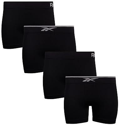 Reebok Womens Underwear Performance Seamless Boyshorts (4 Pack