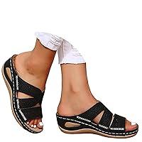 Algopix Similar Product 1 - KAPRIOY Wedge Sandals for Women Yoga