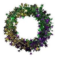 Algopix Similar Product 11 - PMU Star Wire Shiny Garland Mardi Gras