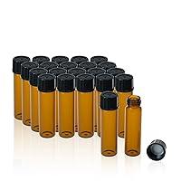 Algopix Similar Product 13 - ALWSCI 2 Dram Amber Glass Vials Small