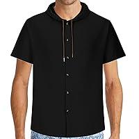 Algopix Similar Product 1 - Mens Button Down Hoodies Short Sleeve