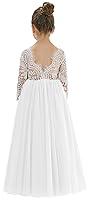 Algopix Similar Product 7 - 2Bunnies Girl Peony Lace Back ALine