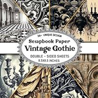 Algopix Similar Product 5 - Vintage Gothic Scrapbook Paper 36