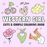 Algopix Similar Product 16 - Western Girl Coloring Book for Adults