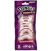 Algopix Similar Product 8 - Dingo Ringo Rawhide Chew Treat 5 Count