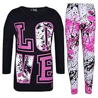 Algopix Similar Product 6 - Kids Girls Top Love T Shirt  Splash